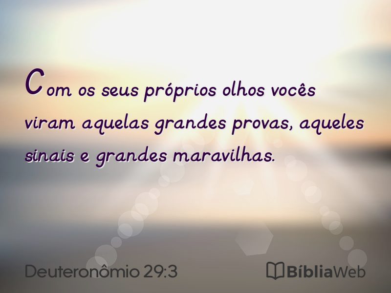 Deuteronômio 29:3 em imagem para compartilhar
