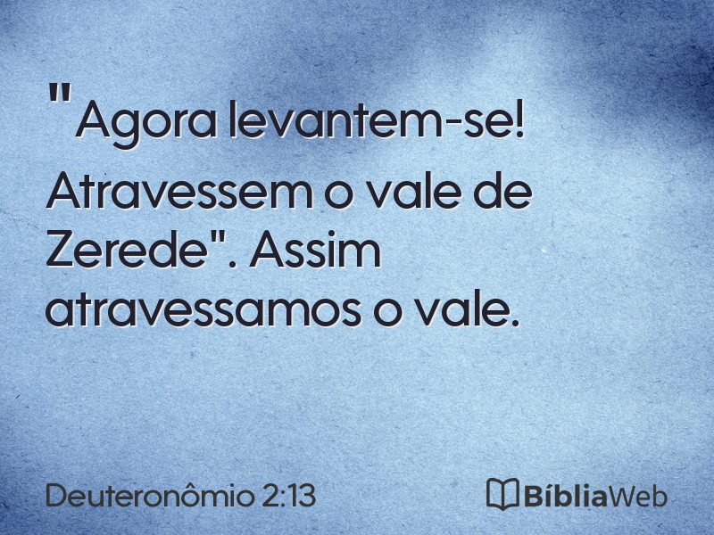 Deuteronômio 2:13 em imagem para compartilhar