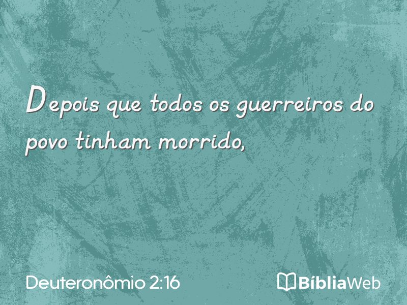 Deuteronômio 2:16 em imagem para compartilhar