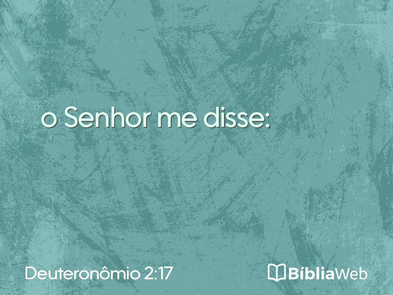 Deuteronômio 2:17 em imagem para compartilhar