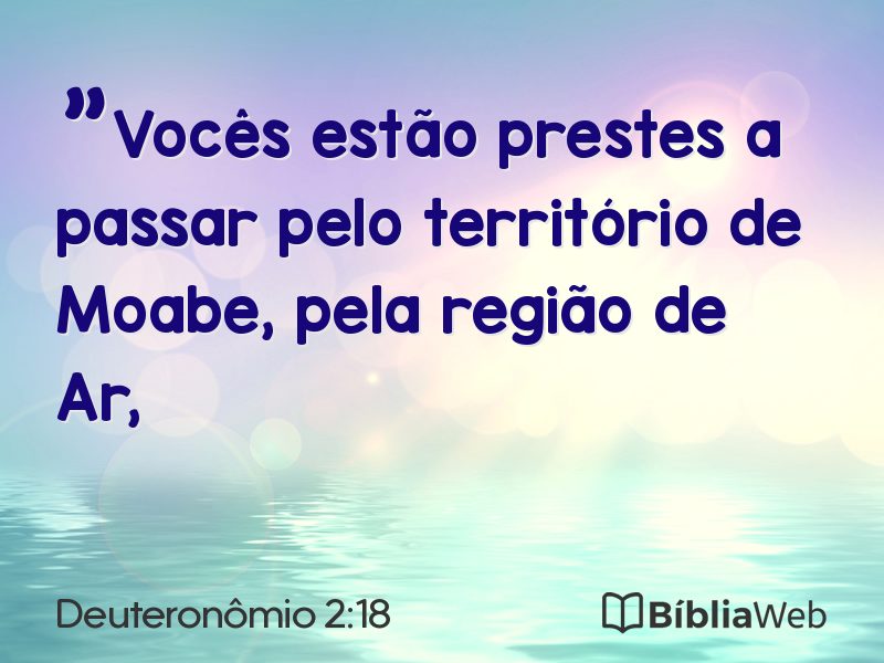 Deuteronômio 2:18 em imagem para compartilhar