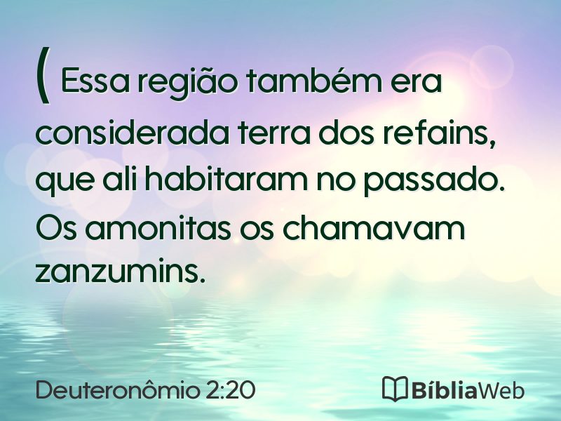 Deuteronômio 2:20 em imagem para compartilhar