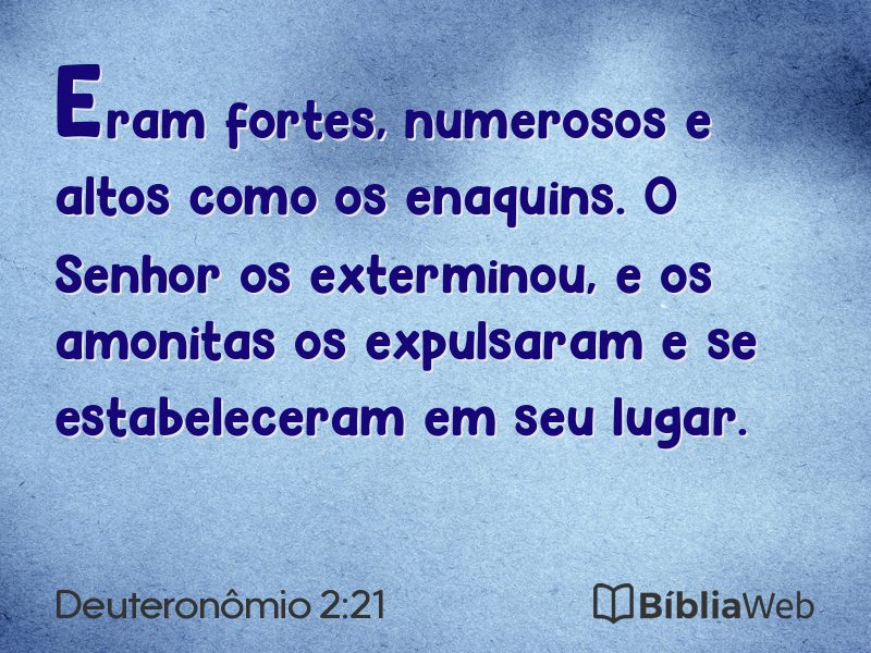 Deuteronômio 2:21 em imagem para compartilhar