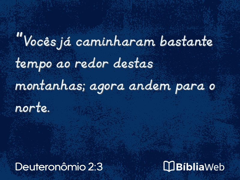 Deuteronômio 2:3 em imagem para compartilhar