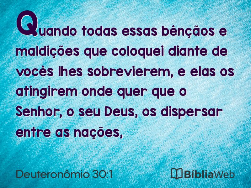 Deuteronômio 30:1 em imagem para compartilhar