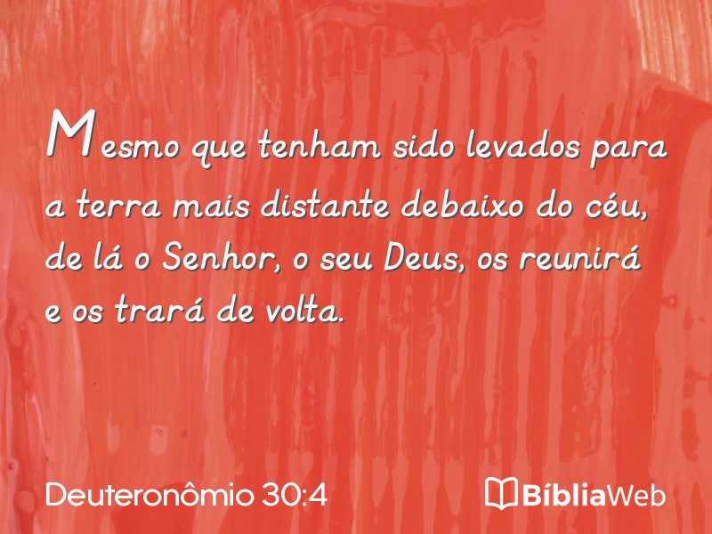 Deuteronômio 30:4 em imagem para compartilhar