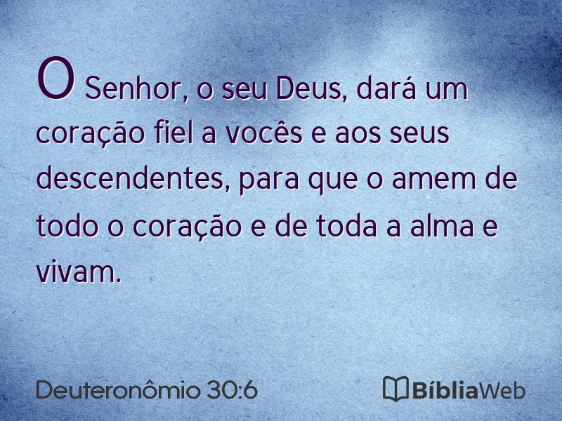 Deuteronômio 30:6 em imagem para compartilhar