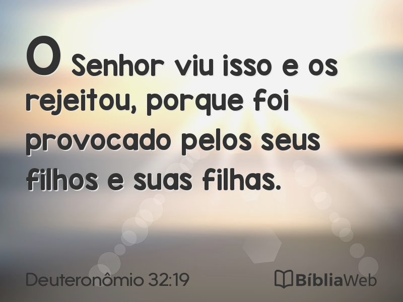 Deuteronômio 32:19 em imagem para compartilhar