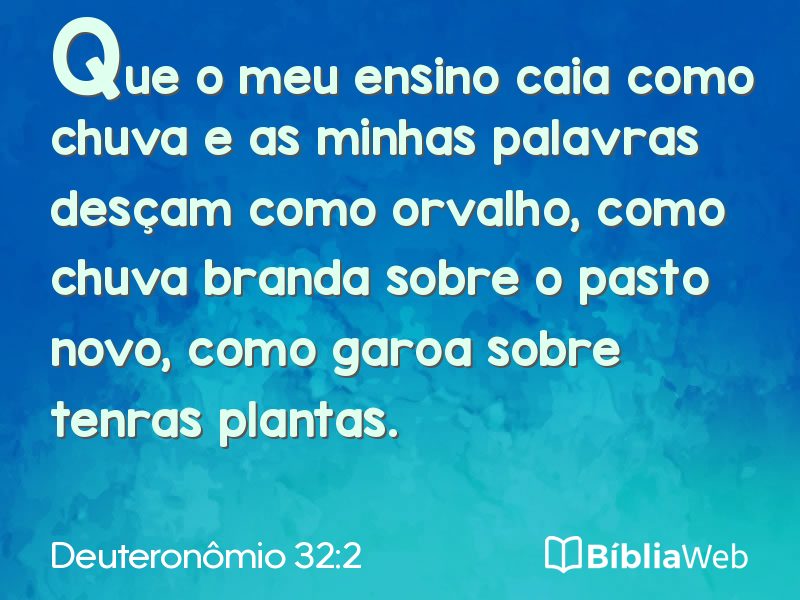 Deuteronômio 32:2 em imagem para compartilhar