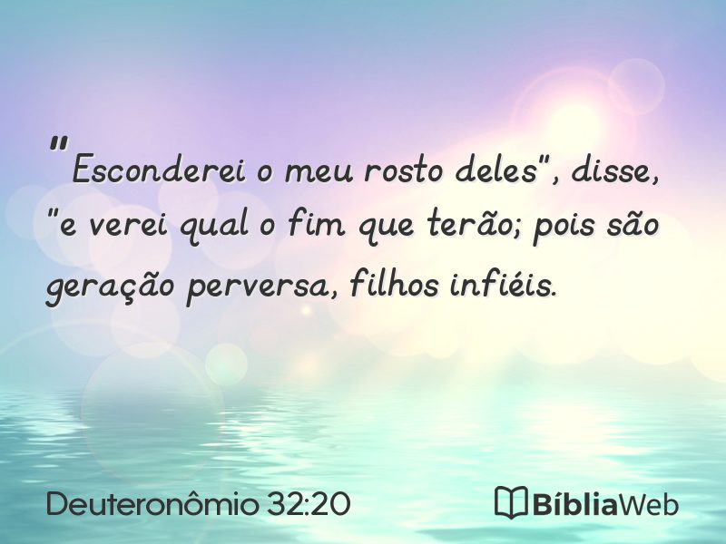 Deuteronômio 32:20 em imagem para compartilhar
