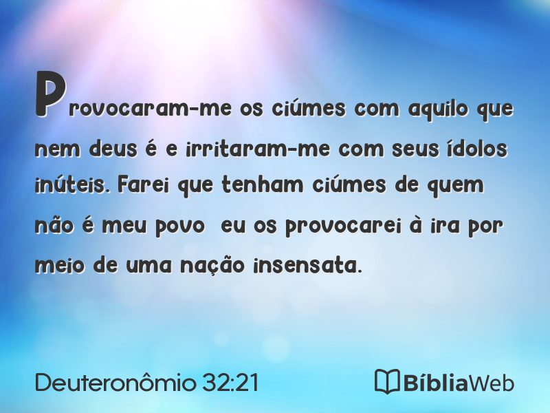 Deuteronômio 32:21 em imagem para compartilhar