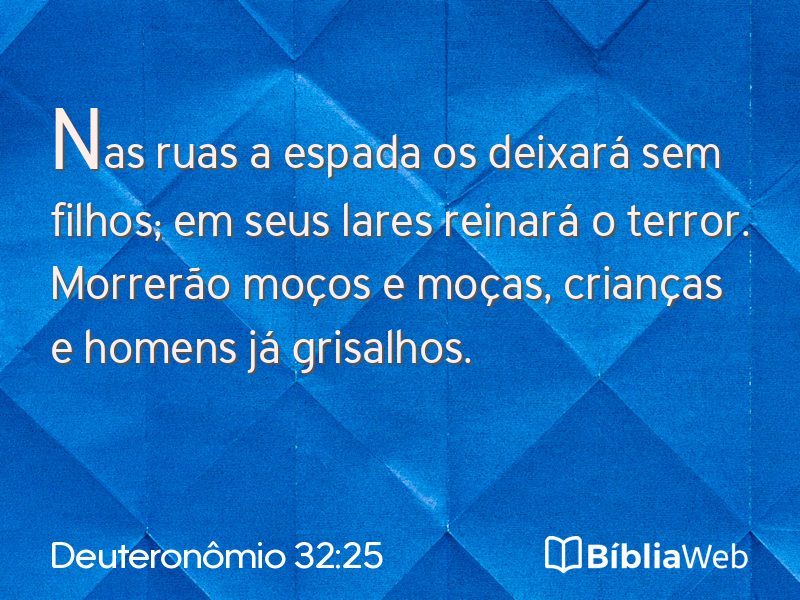 Deuteronômio 32:25 em imagem para compartilhar
