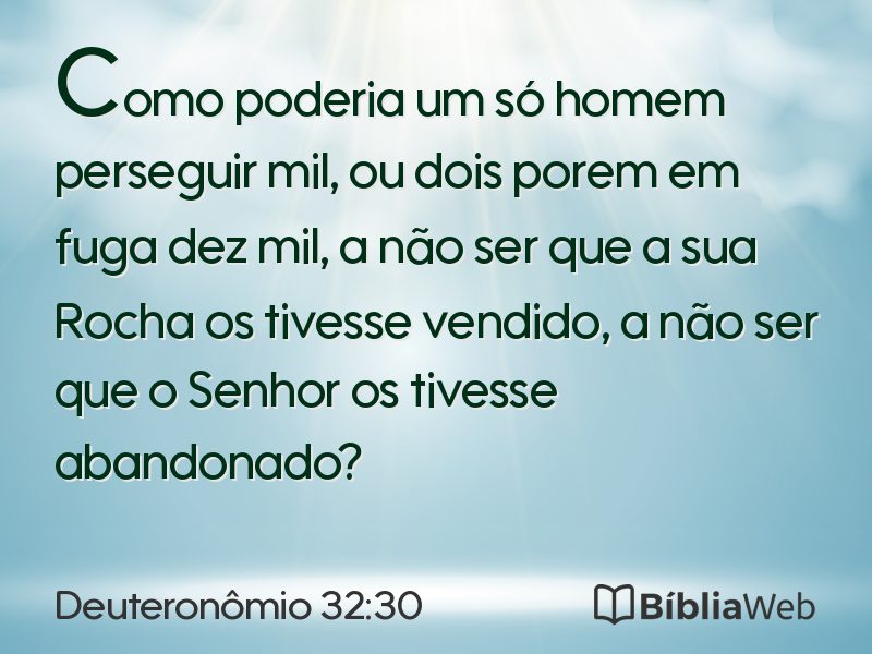Deuteronômio 32:30 em imagem para compartilhar