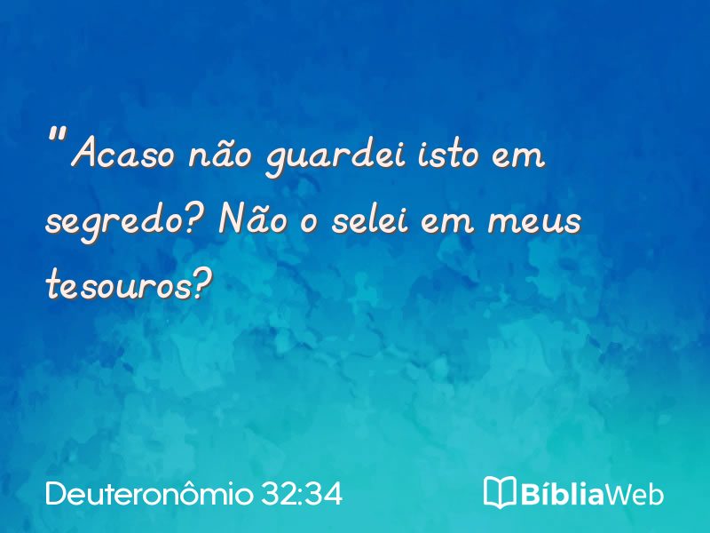 Deuteronômio 32:34 em imagem para compartilhar