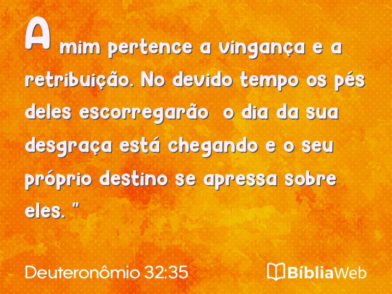 Deuteronômio 32:35 em imagem para compartilhar