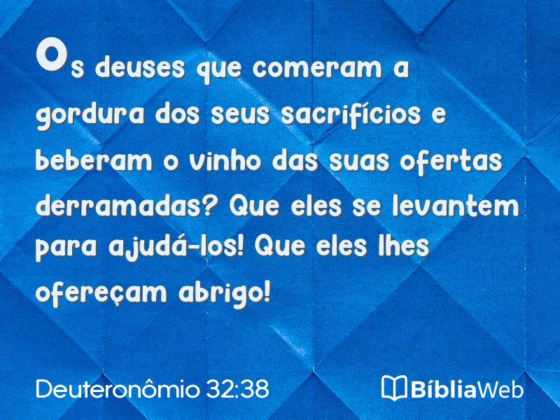 Deuteronômio 32:38 em imagem para compartilhar