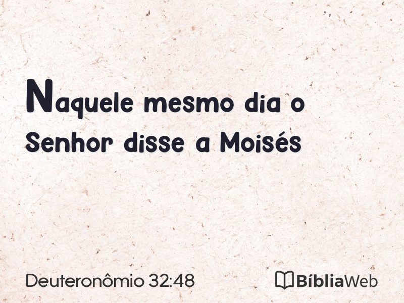 Deuteronômio 32:48 em imagem para compartilhar