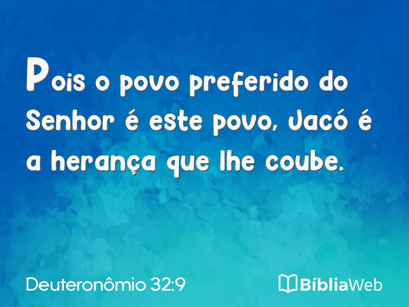 Deuteronômio 32:9 em imagem para compartilhar