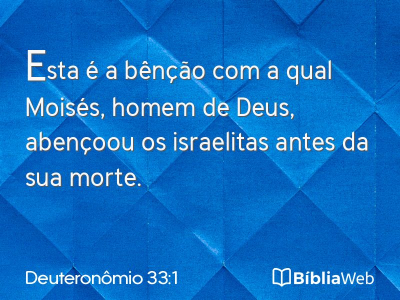 Deuteronômio 33:1 em imagem para compartilhar