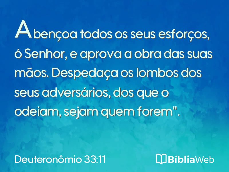 Deuteronômio 33:11 em imagem para compartilhar