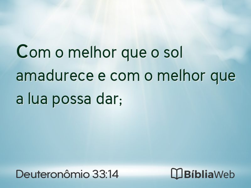 Deuteronômio 33:14 em imagem para compartilhar