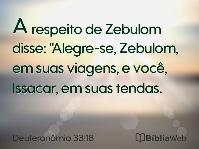 Deuteronômio 33:18 em imagem para compartilhar