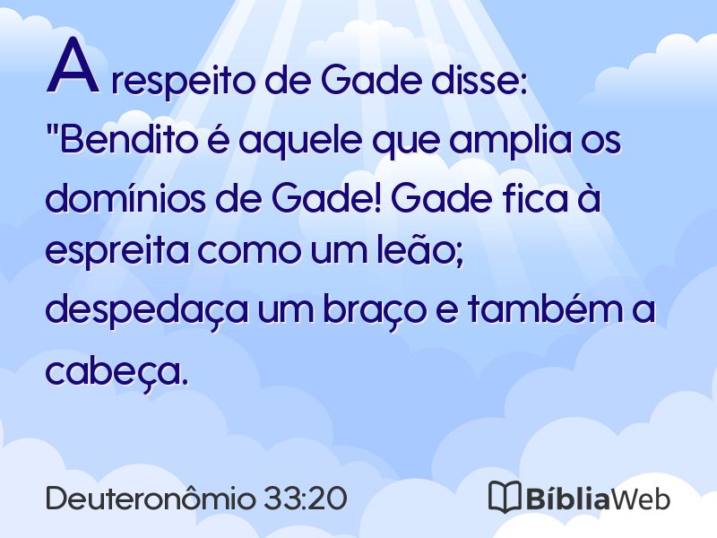 Deuteronômio 33:20 em imagem para compartilhar