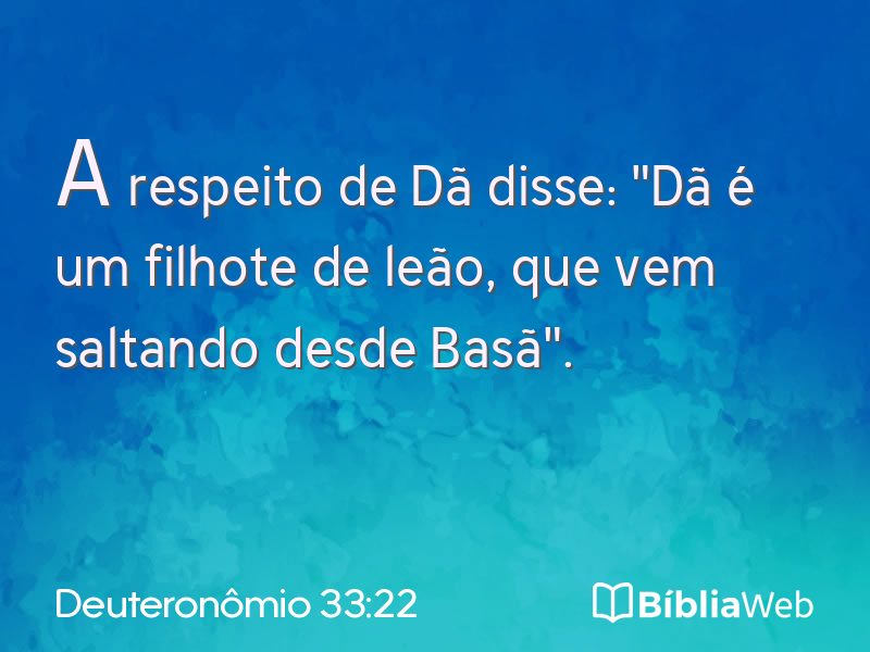 Deuteronômio 33:22 em imagem para compartilhar