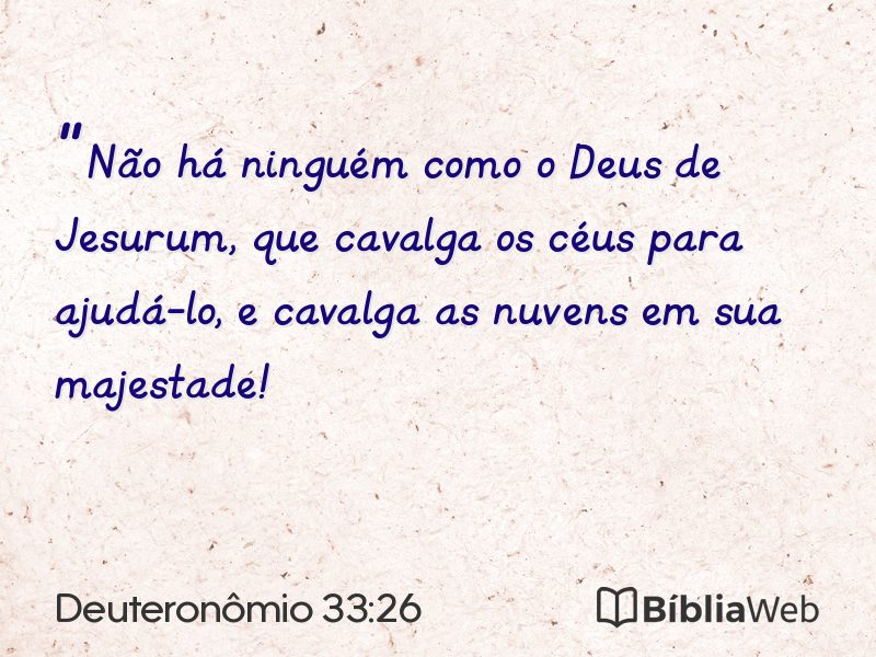 Deuteronômio 33:26 em imagem para compartilhar