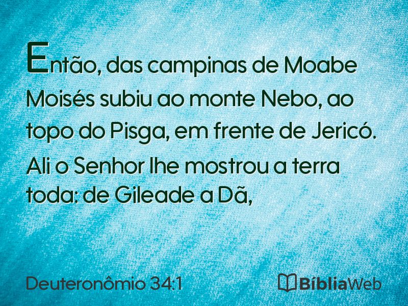 Deuteronômio 34:1 em imagem para compartilhar