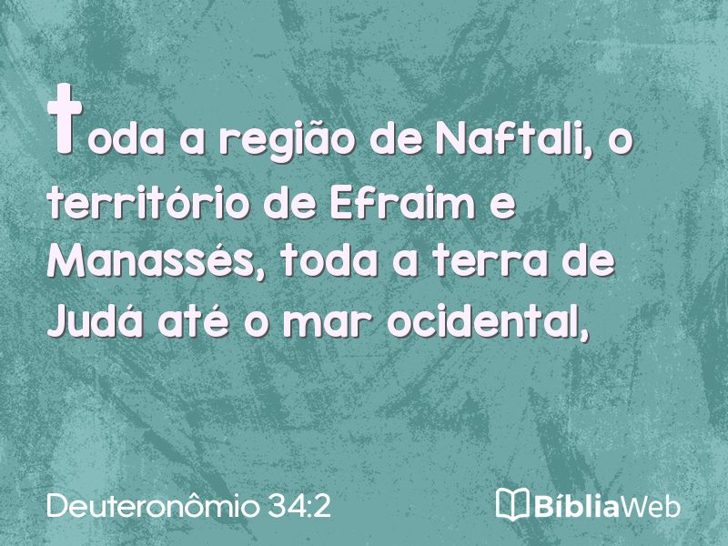 Deuteronômio 34:2 em imagem para compartilhar