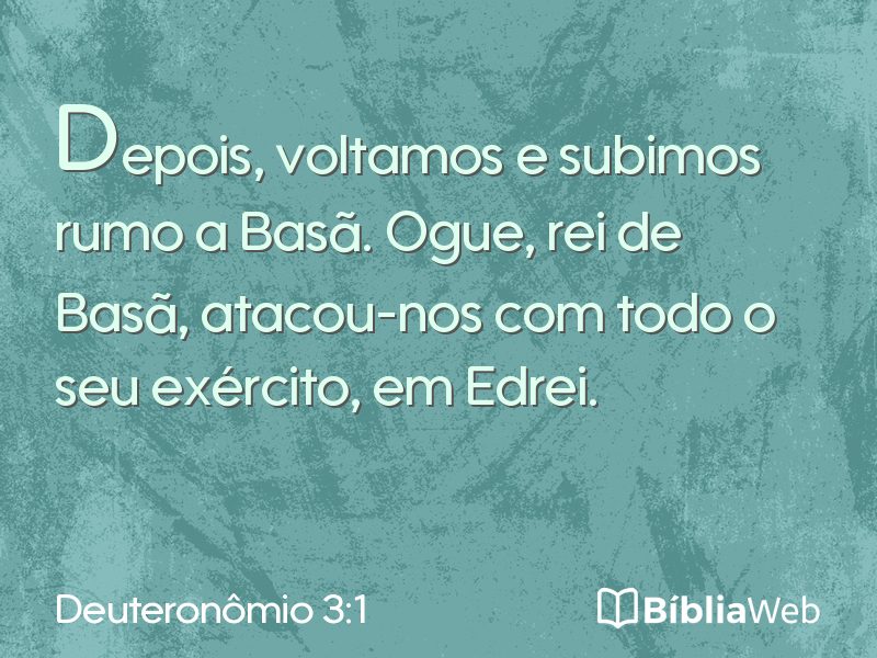 Deuteronômio 3:1 em imagem para compartilhar