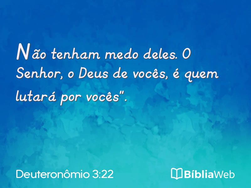 Deuteronômio 3:22 em imagem para compartilhar
