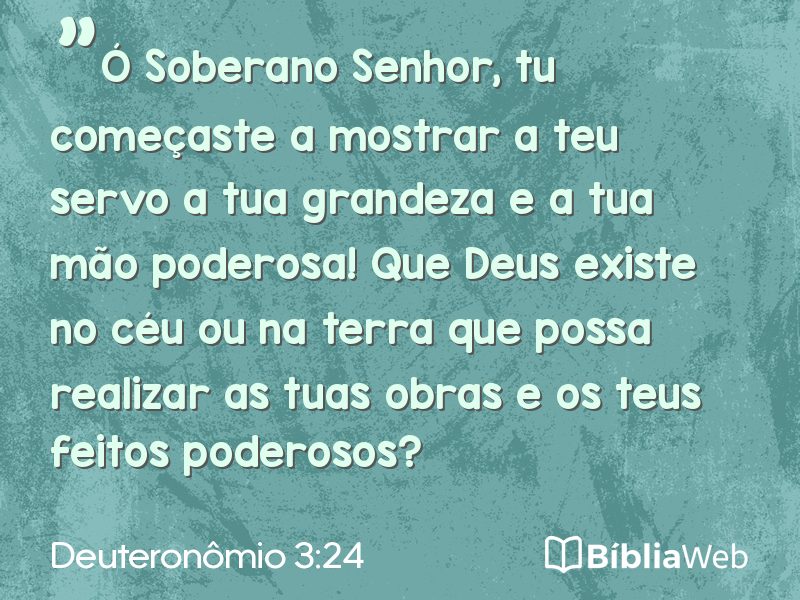 Deuteronômio 3:24 em imagem para compartilhar