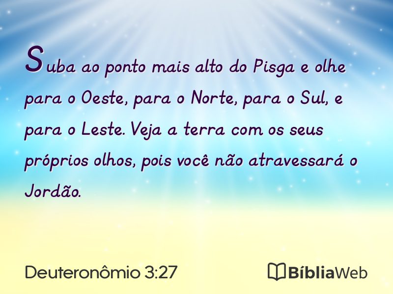 Deuteronômio 3:27 em imagem para compartilhar