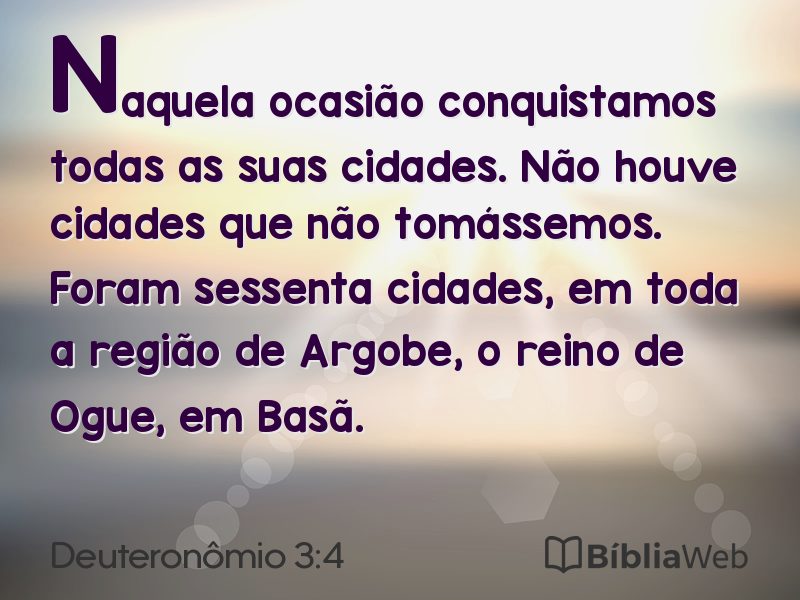 Deuteronômio 3:4 em imagem para compartilhar