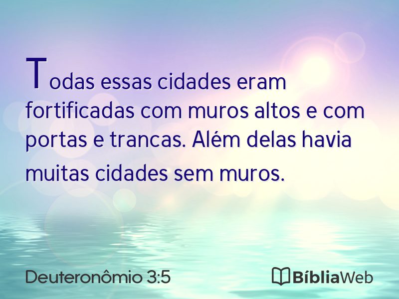 Deuteronômio 3:5 em imagem para compartilhar