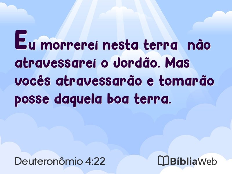 Deuteronômio 4:22 em imagem para compartilhar