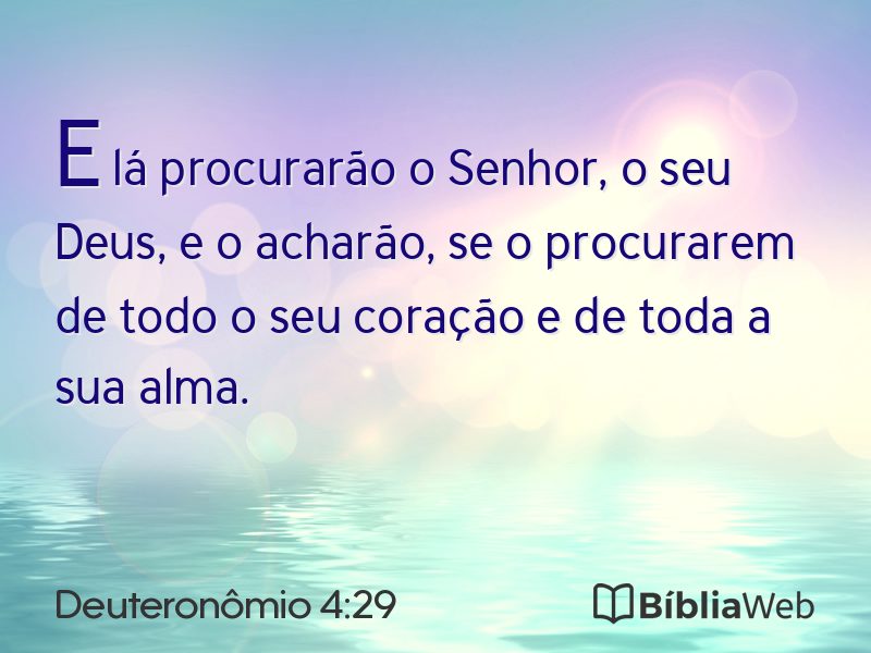 Deuteronômio 4:29 em imagem para compartilhar
