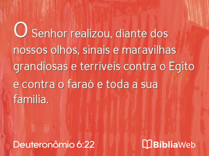 Deuteronômio 6:22 em imagem para compartilhar