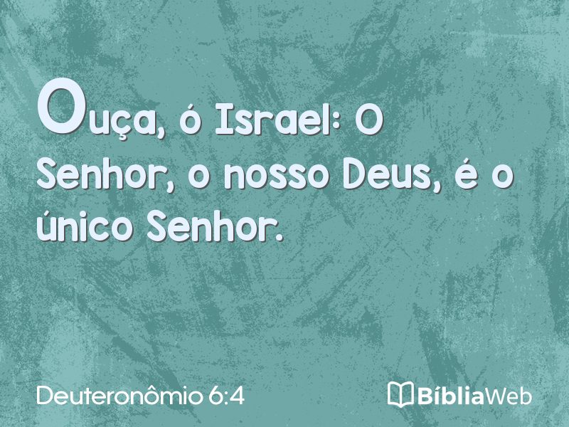 Deuteronômio 6:4 em imagem para compartilhar