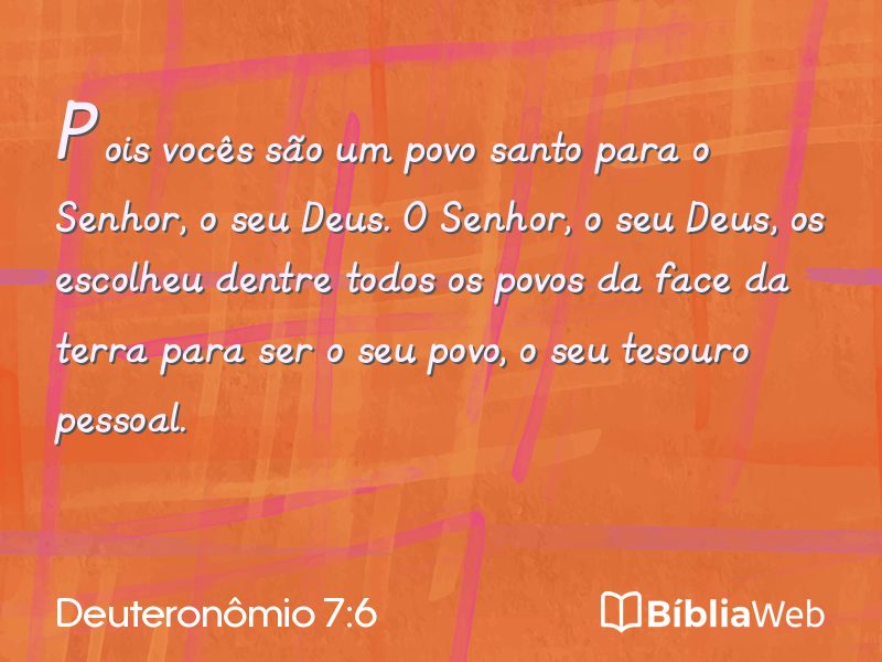 Deuteronômio 7:6 em imagem para compartilhar