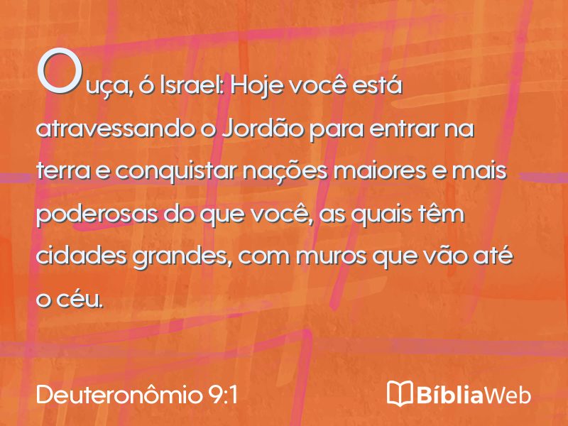 Deuteronômio 9:1 em imagem para compartilhar