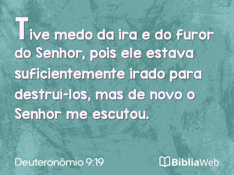 Deuteronômio 9:19 em imagem para compartilhar