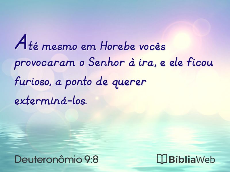Deuteronômio 9:8 em imagem para compartilhar