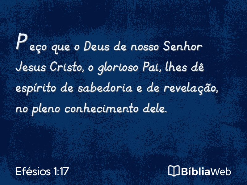 Efésios 1:17 em imagem para compartilhar