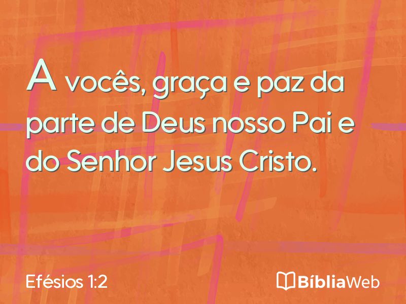 Efésios 1:2 em imagem para compartilhar