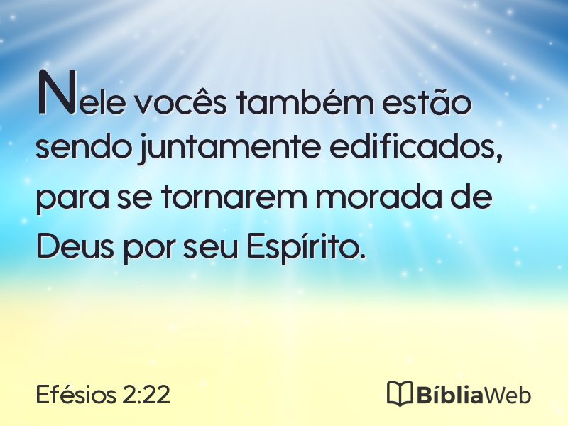 Efésios 2:22 em imagem para compartilhar