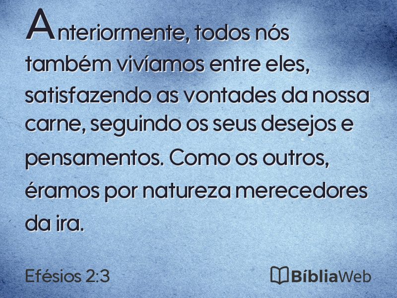 Efésios 2:3 em imagem para compartilhar