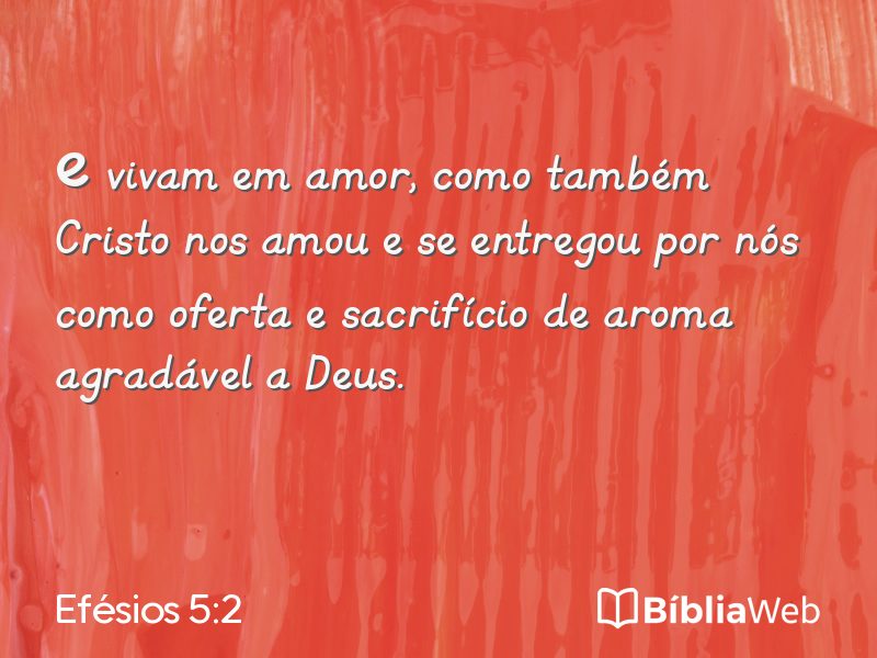Efésios 5:2 em imagem para compartilhar